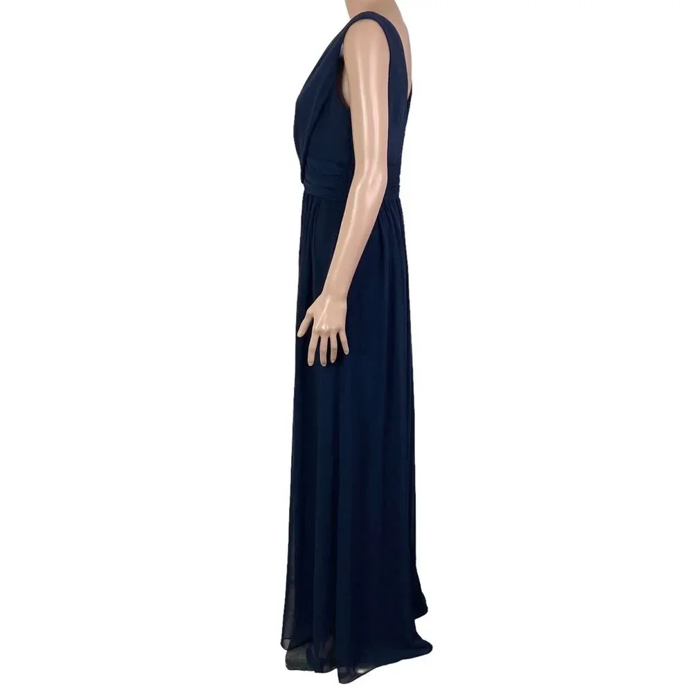 Dessy Collection Dress Womens 8R Midnight Blue Maxi